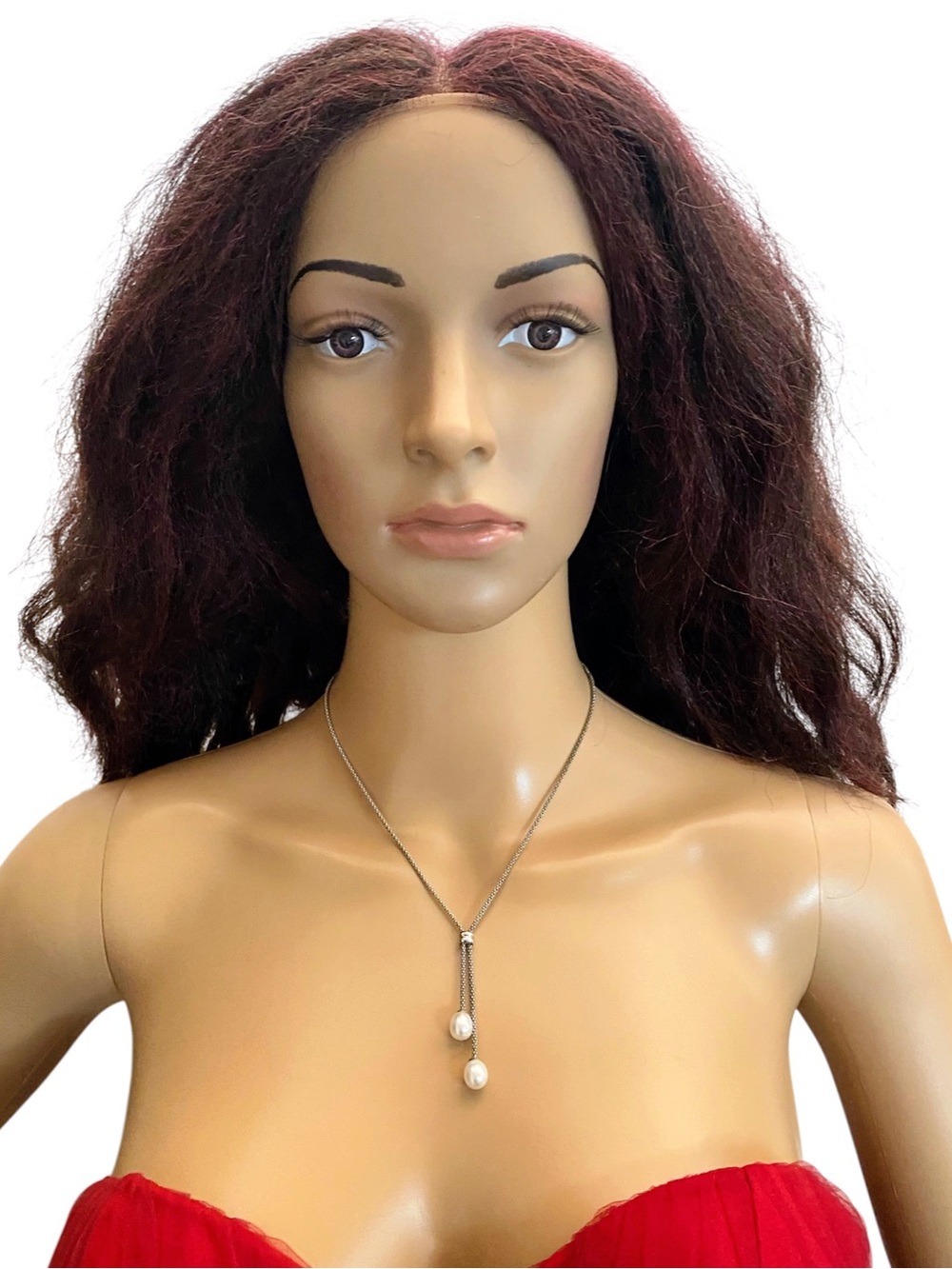 Sterling silver 925 cultured freshwater pearl lariat necklace